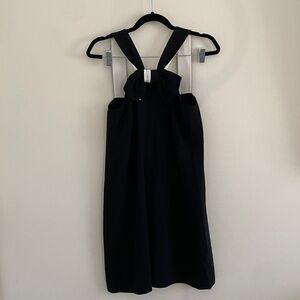 Kate Spade x The Madison Avenue Mini Shift Dress Black and White Bow Size 6